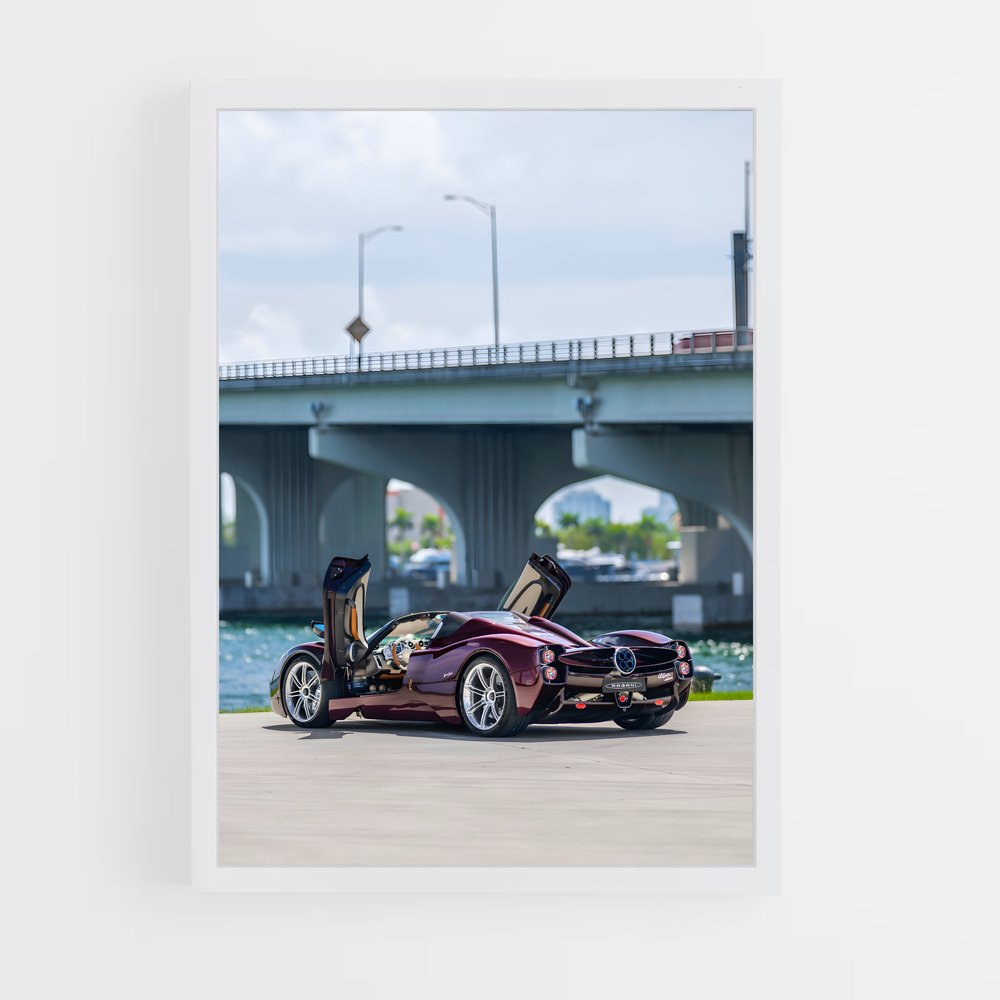 Poster Utopia Racer – affiche Pagani (vue 3)
